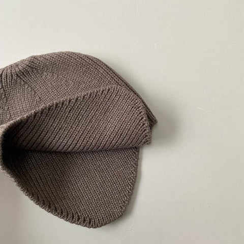 Korea Solid Color Baby Beanies Soft Baby Bonnet Cap Kids Knitted Hats-TB00422-Veeddydropshipping