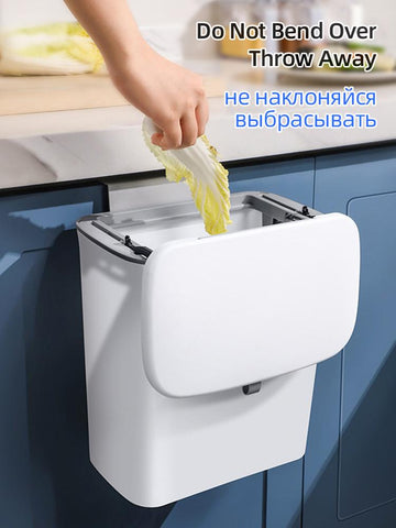 Wall Mounted Hanging Trash Bin For Kitchens-HA01084-Veeddydropshipping