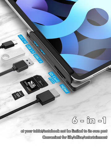 USB C Hub with  HDMI-compatible Headphone Jack-compatible-CO00061-Veeddydropshipping