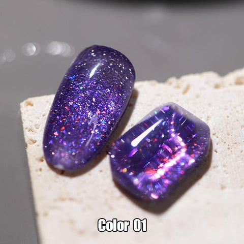 9 Color Glitter Chips Diamond Gel Nail Polish Sparkling Nail Art Gel-BH01006-Veeddydropshipping