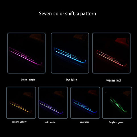 LED No Wiring Welcome Pedal Light Car Door Lights Logo Projector-AM00538-Veeddydropshipping