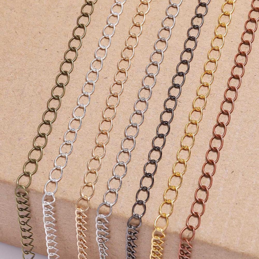 Long Open Link Ring Extension Necklace Chains Chain For Jewelry Making -JW01581-Veeddydropshipping