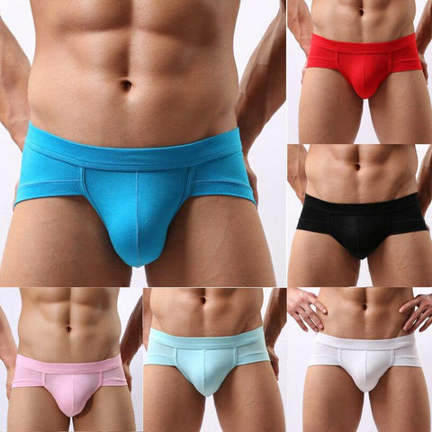 Low Waist Short Boxers Pants Underwear Underpant Black Gray-MF01642-Veeddydropshipping