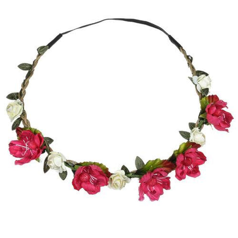 Flower Headband Head Garland Hair Band-WF01116-Veeddydropshipping