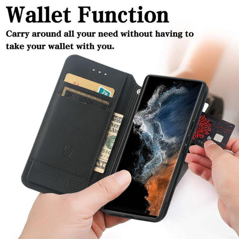 Card Wallet Phone Case For Samsung Galaxy S22 S21 S20 FE Ultra S10 S9 S8 Plus-PA00242-Veeddydropshipping