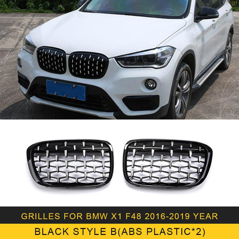 Auto Car Accessories For BMW X1 F48 2016-2019 Front Grille Middle-AM00088-Veeddydropshipping