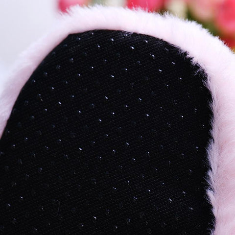 Women Winter Home Floor Shoes Female Warm Faux Fur House-BS01154-Veeddydropshipping