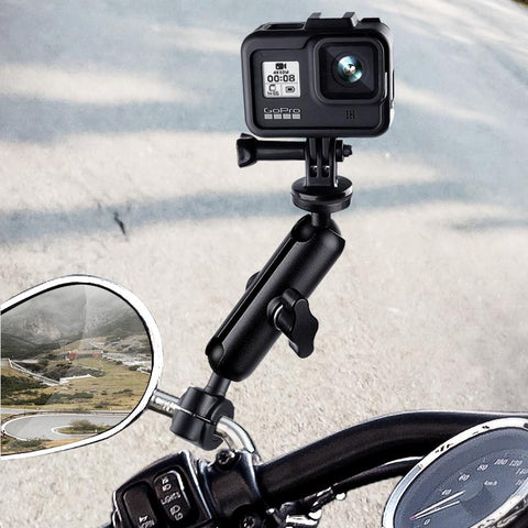 Metal Motorcycle Bicycle Camera Holder Handlebar Mirror Mount Bike Bracket -CE00421-Veeddydropshipping