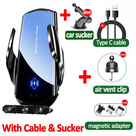 120W Car Wireless Charger Magnetic Air Vent Phone Holder Car Fast Charging Induction-PA00017-Veeddydropshipping