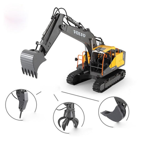 RC Excavator 1:16 Timber Grab Drill 17CH Remote Control Crawler Truck Grab-TB01425-Veeddydropshipping