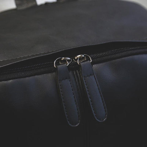 Business Large Capacity Men&#39;s Backpack Leisure Soft Leather-BS00340-Veeddydropshipping
