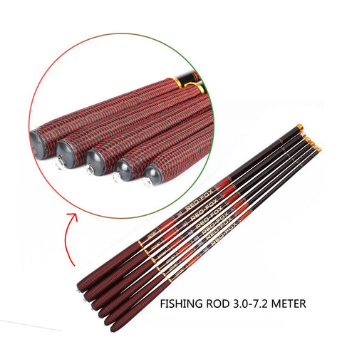 RED FOX Hand Tenkara Rod Ultra Light Stream Telescopic Fishing Rod Carbon Fiber -OS00359-Veeddydropshipping