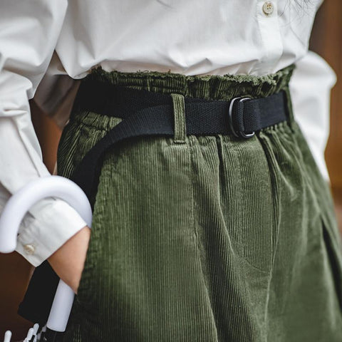 Women Vintage Skirts A-line High Waist Skirt-WF00577-Veeddydropshipping