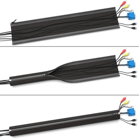 Cable Management Sleeve Cable Wrapper Storage Strip Zipper Network Cable Data -CE00164-Veeddydropshipping