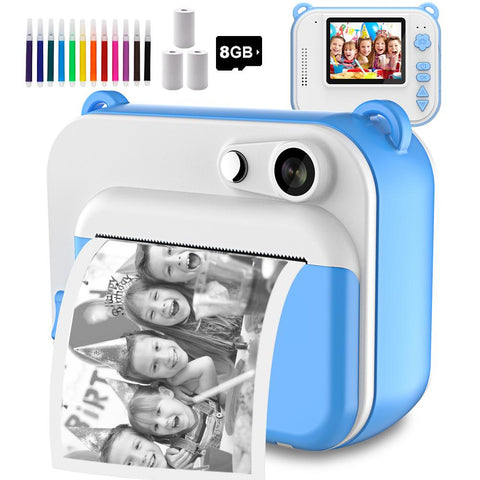 Camera With Print Kids Instant Print Camera Digital Photo Camera Girl&#39;s Toy Child-CE00328-Veeddydropshipping