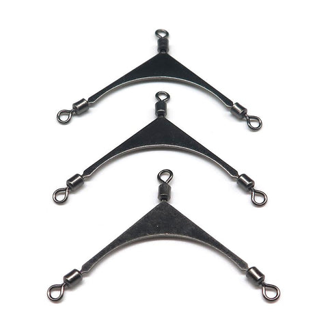 25 PCS/Lot 3 Ways Fishing Swivels Swivel Snap Line Splitter Fishing Accessories-OS00439-Veeddydropshipping
