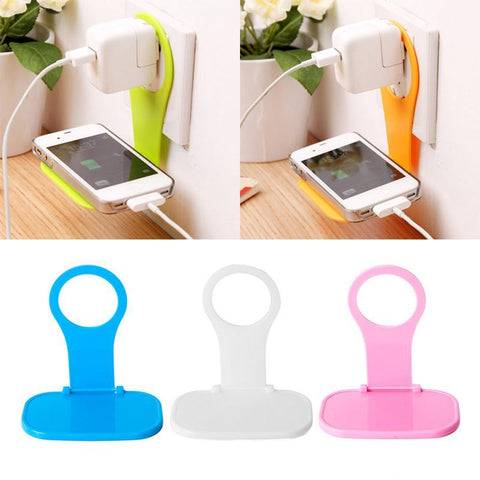 Phone Charging Rack Wall Hanger Mount Adapter Folding Cell Phone Storage Holders-PA00536-Veeddydropshipping