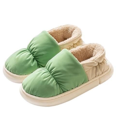 Cotton Slippers Indoor Home Non-Slip Thick Sole Furry-BS01293-Veeddydropshipping