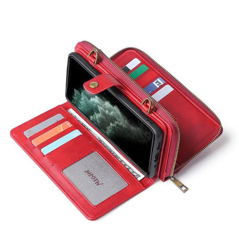 FLOVEME Wallet Phone Case For iPhone 13 14 Pro Max Wallet Zipper Leather Bag For 14 Max 13-PA00625-Veeddydropshipping