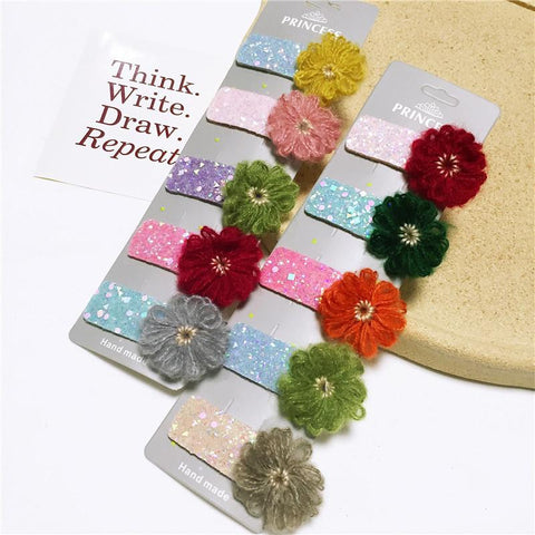 Knitting Flower Applique Patches DIY Craft-HA00049-Veeddydropshipping