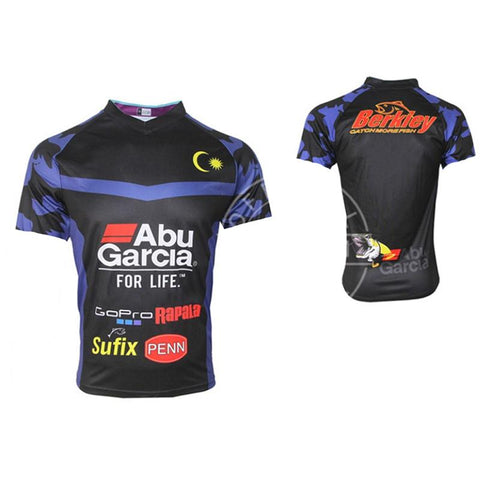 Summer shark printing men's fishing clothing short-sleeved road off-road -OS01020-Veeddydropshipping