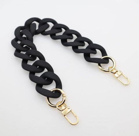 Handbag Accessory Chain Resin  Luxury Frosted Strap-BS00680-Veeddydropshipping