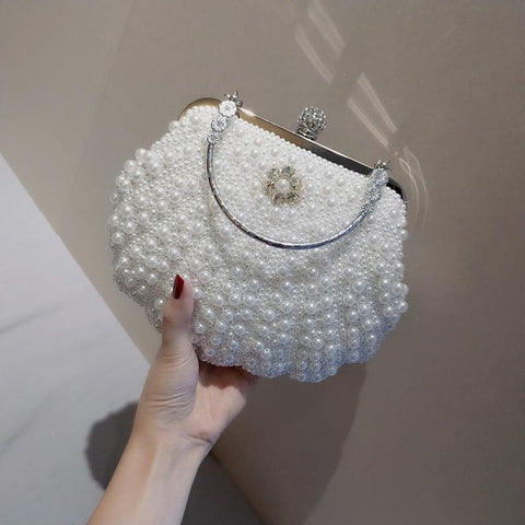 Fashion Two Sided Beaded Ladies Evening Bags Elegant Rhinestone-BS00232-Veeddydropshipping