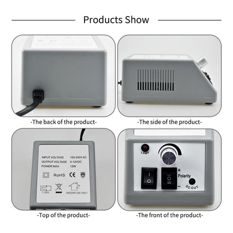 Professional Nail Drill Electric Nail File with Speed Display -BH01029-Veeddydropshipping