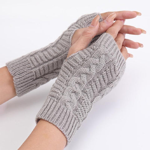 1 Pair Women Winter Warm Gloves Sexy Faux Rabbit Fur Hand Wrist Warmer Fingerless -OS01094-Veeddydropshipping