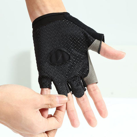 Half Finger Gloves Gym Fitness Anti-Slip Women Men Gel Pad Gloves Gym -OS01040-Veeddydropshipping