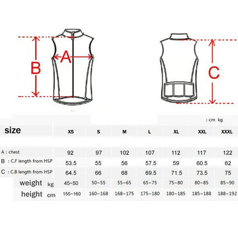 Summer Windproof Water Vests Neutral Cycling Jersey Bicycle Vest Sleeveless-OS01174-Veeddydropshipping