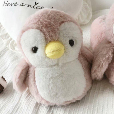 Filled PP Cotton Penguin Doll Home Slippers Soft Animal-BS01127-Veeddydropshipping