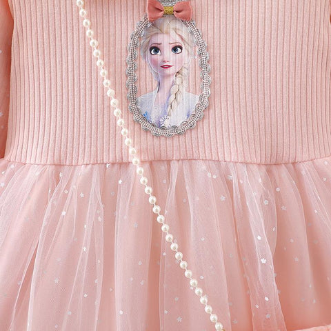 Fall Dresses for Girls Vestidos Frozen Elsa Dresses Birthday Party Long-TB00832-Veeddydropshipping