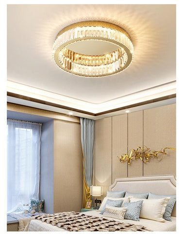 Modern Round Ceiling Crystal LED Lights-TI00284-Veeddydropshipping