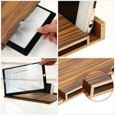 3D 12 Inch Screen Amplifier For Phone Screen Amplifier Stand Holder Mobile Magnifier For Phone-PA00759-Veeddydropshipping
