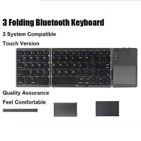 Wireless Folding Keyboard Bluetooth Keyboard With Touchpad-CO00005-Veeddydropshipping