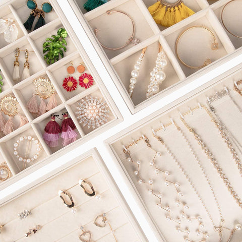 Jewelry Display Boxes Design Rings Earrings Storage Holder -JW01706-Veeddydropshipping