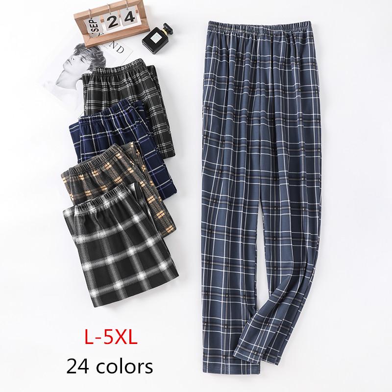 Cotton Plaid Pajama Pants For Adluts Home Furnishing Cotton Trousers-MF01569-Veeddydropshipping