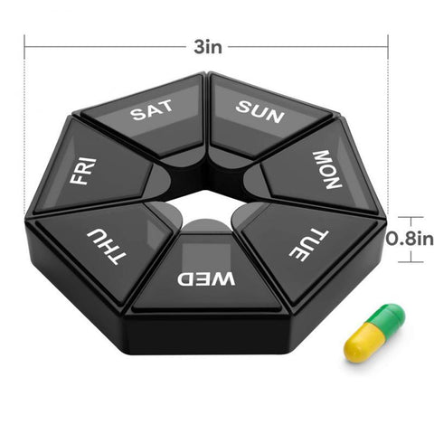 Daily Pill Case Plastic pillbox Tablet Candy Box-HA00797-Veeddydropshipping