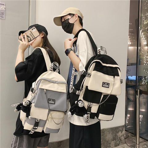 Style High School Student Backpack Large Capacity Boy and-BS00310-Veeddydropshipping