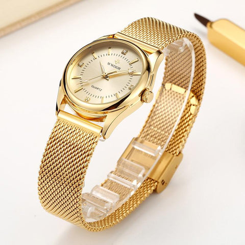 Elegant Diamond Quartz Wrist Watches For Women Steel Clock -JW00983-Veeddydropshipping