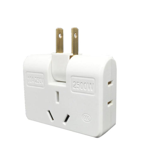 US Adapter One In Three Converter 180 Degree Rotation Extension Plug Wireless Outlet -CE00224-Veeddydropshipping