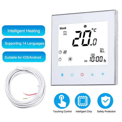 WiFi Voice Control Thermostat LCD Display Heater Temperature Controller-TI01053-Veeddydropshipping