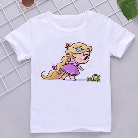 Disney Child Mermaid Princess Kawaii Printed T-shirt Baby Girl Soft-TB00958-Veeddydropshipping