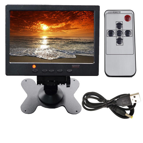 1024*600 7 inch LCD HD PC Monitor Mini TV Computer Display 2 Channel-AM00685-Veeddydropshipping