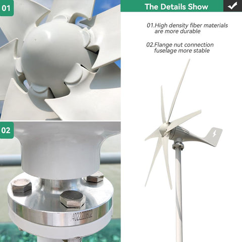 Wind Turbine Generato With Charge Controller-TI00650-Veeddydropshipping