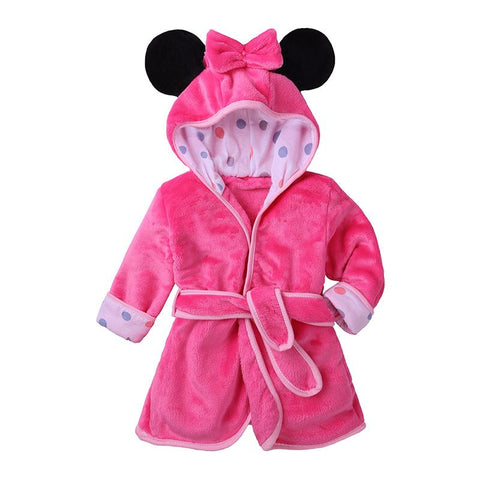 Children Bath Robes Flannel Winter Kids Sleepwear Robe Infant-TB01071-Veeddydropshipping