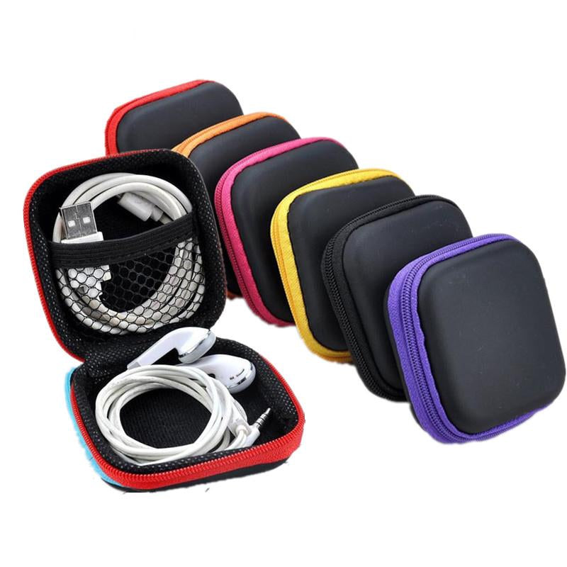 Headphone Case Travel Zipper Mini Charger Holder-HA00779-Veeddydropshipping
