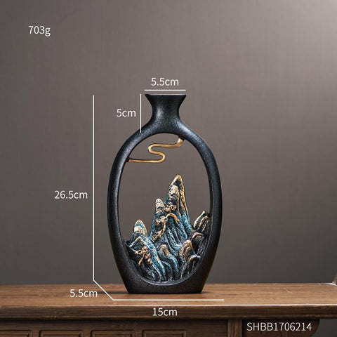 Wealth Vase Office Room Desktop Decoration Vases-HA00300-Veeddydropshipping
