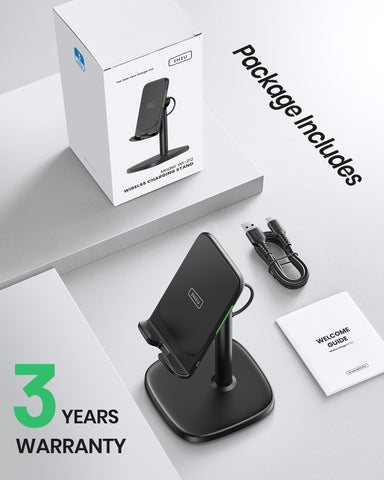 INIU 15W Wireless Charger Phone Stand Adjustable Phone Desk Holder-PA01064-Veeddydropshipping